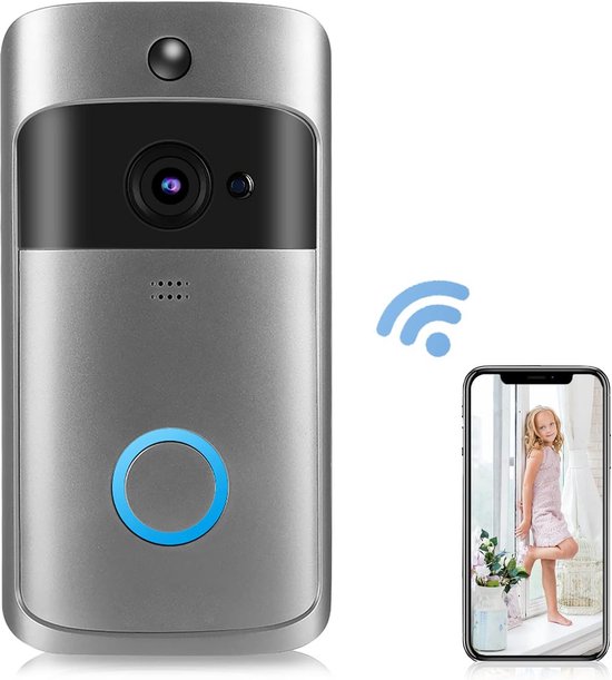 Video-türklingel Ohne Abonnement, Türklingel Mit Kamera, Kabellose Video-türklingel, Heimüberwachung, Türklingel Mit App, Intelligente Türklingel, Wlan-türklingel