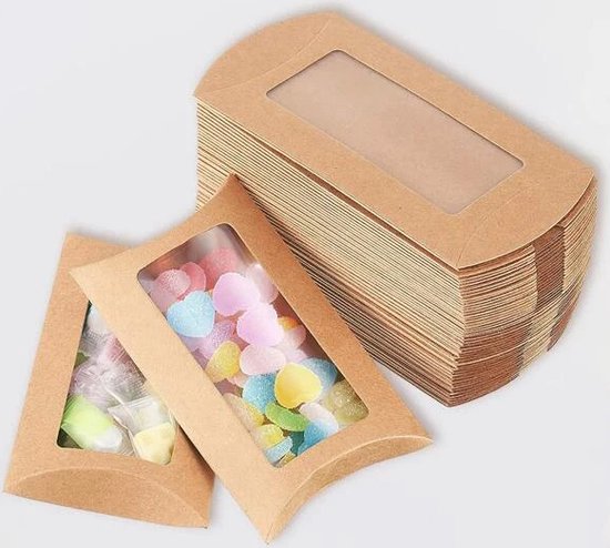 Weihnachtsgeschenkbox Aus Braunem Papier Mit Schleife