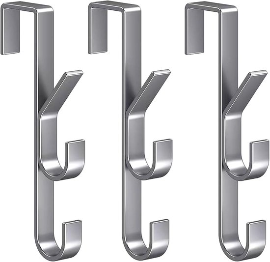 3-teiliges Wand-garderoben- Und Handtuchhaken-set Aus Kohlenstoffstahl Für Eingangsbereich Und Badezimmer (schwarz, 4,5 X 20 Cm)