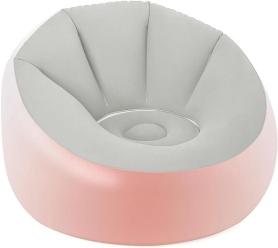 Aufblasbarer Outdoor-sessel Mit Led-beleuchtung, Tragbar Und Einfach Zu Bedienen, Erhältlich In Grau Und Rosa.