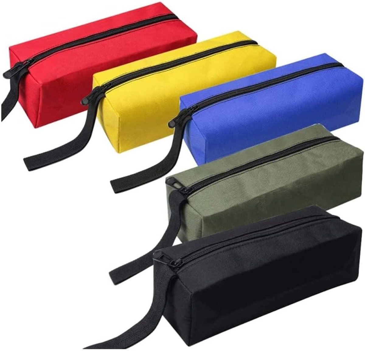 Teile – Kleine Werkzeugtasche/federmäppchen – 600d Oxford-gewebe – Farbe – Strapazierfähig Und Wasserdicht – Werkzeugtasche Mit Reißverschluss – Für Schraubendreher Und Bleistift