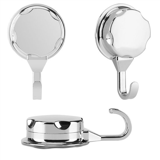 3-teiliges Abs-handtuchwandhaken-set Mit Saugnäpfen, Geeignet Für Badezimmer Und Küchen.