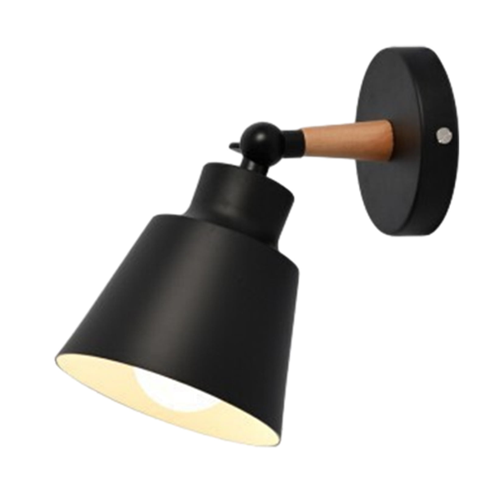 Schwarze 9-zoll-wandleuchte Aus Schmiedeeisen Im Minimalistischen Stil Für Schlafzimmer, Nachttisch, Flur, Arbeitszimmer (leuchtmittel Nicht Enthalten)