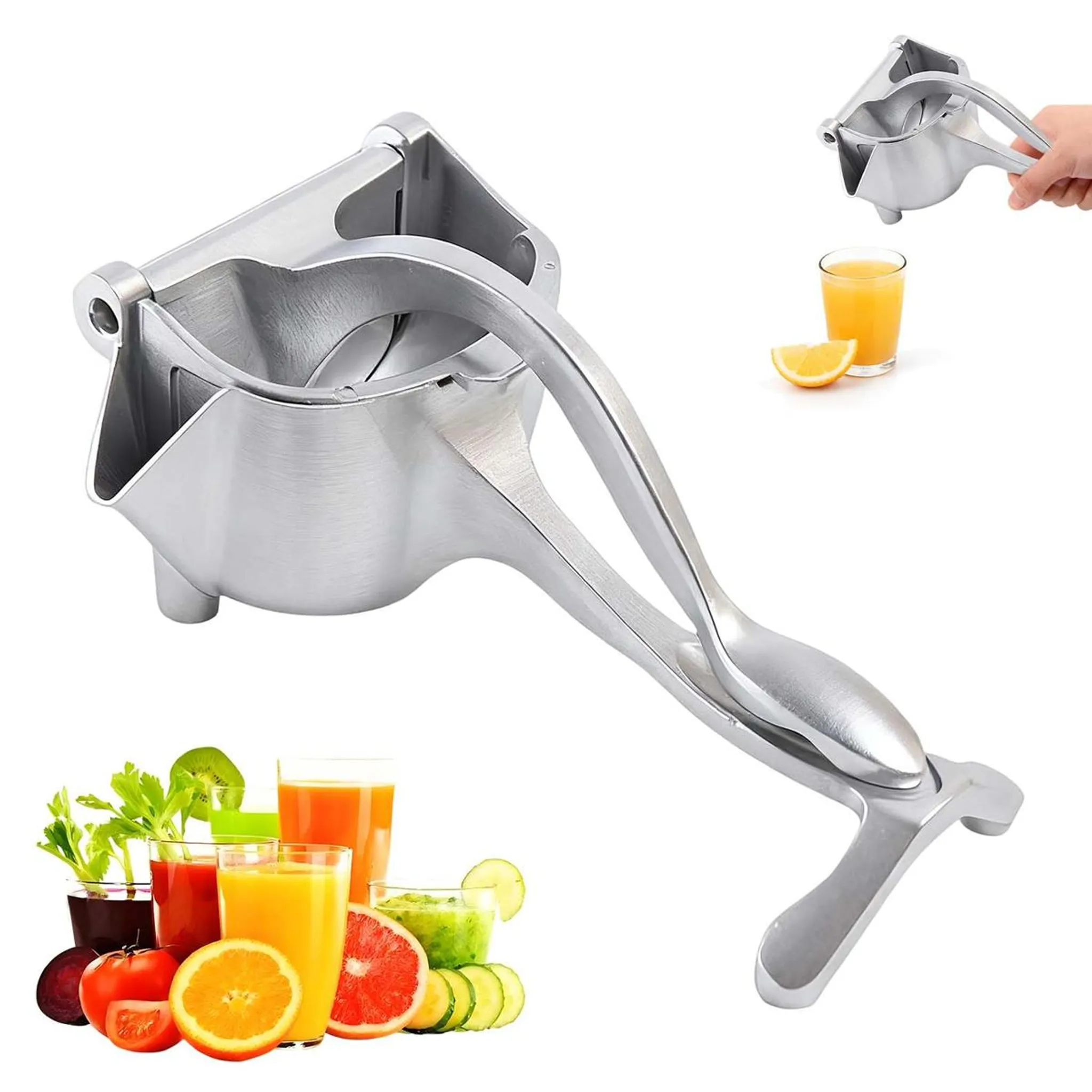 Diese Zitronenpresse Und Zitruspresse Aus Metall Eignet Sich Auch Zum Auspressen Von Limetten, Orangen, Weintrauben Und Grapefruits.