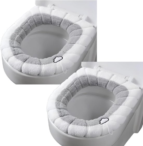 Zweiteiliger Wc-sitzbezug, Wc-sitzkissen Mit Aufhängering, Weich Und Warm, Waschbar.