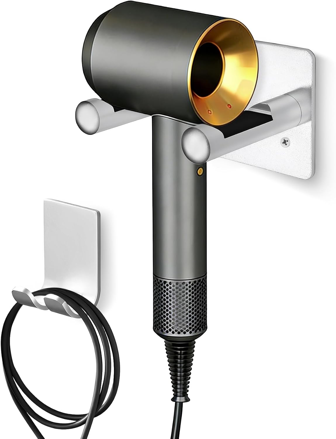 Wandhalterung Für Dyson-haartrockner – Silber