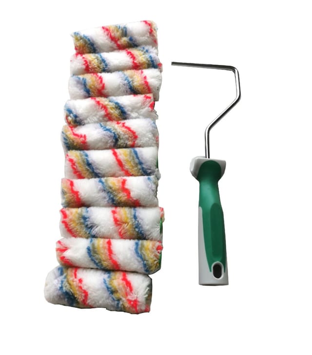 TrendLine Kleinrollerset Dispersionsfarben 11-teilig Ø 15mm Farbroller