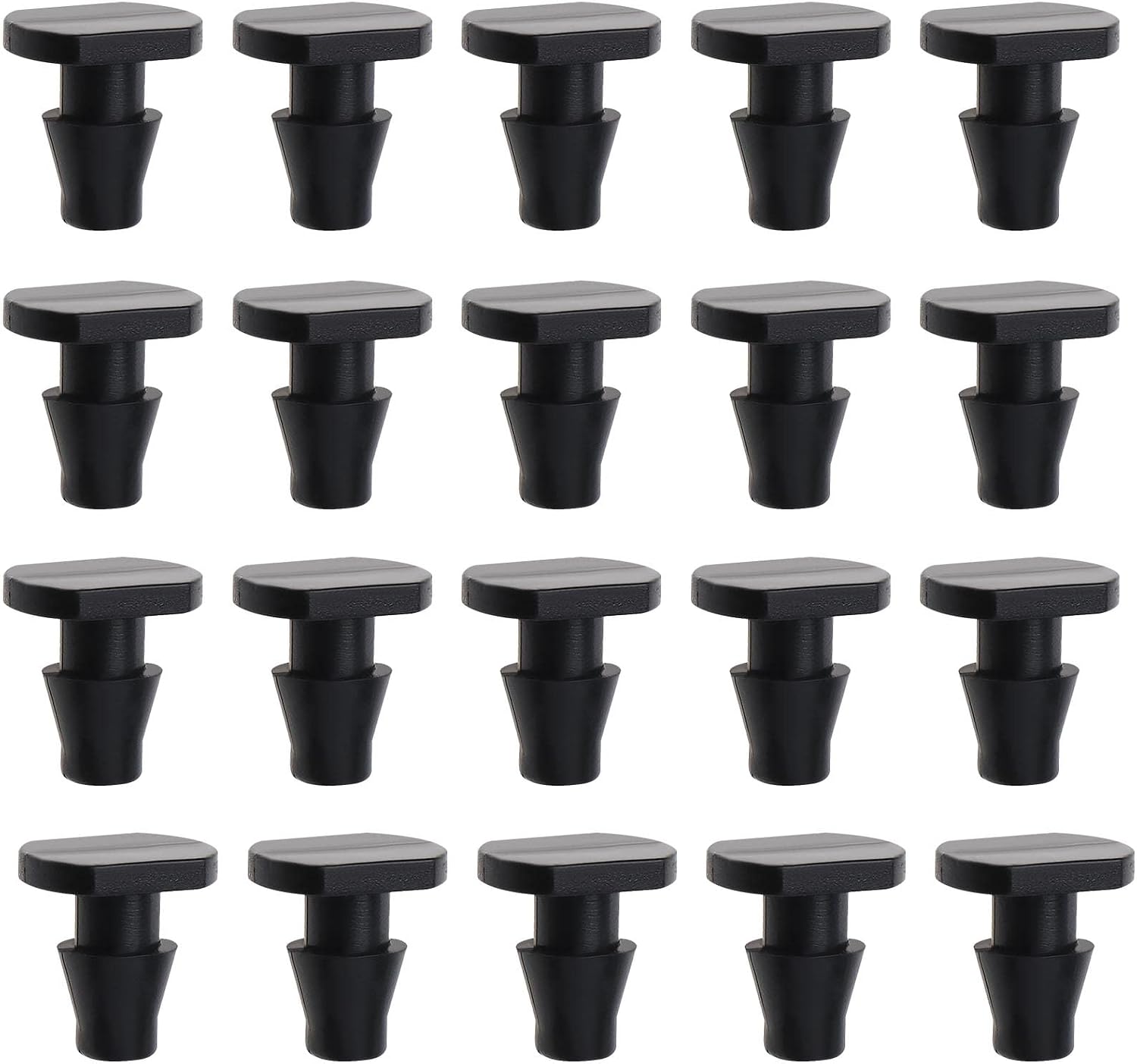 100er-packung Ersatzstopfen Für Bewässerungsschläuche – Schwarz