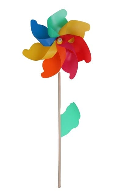 Trendline - Windrad Regenbogen ø ca. 42cm Windspiel Gartenstecker Gartendeko