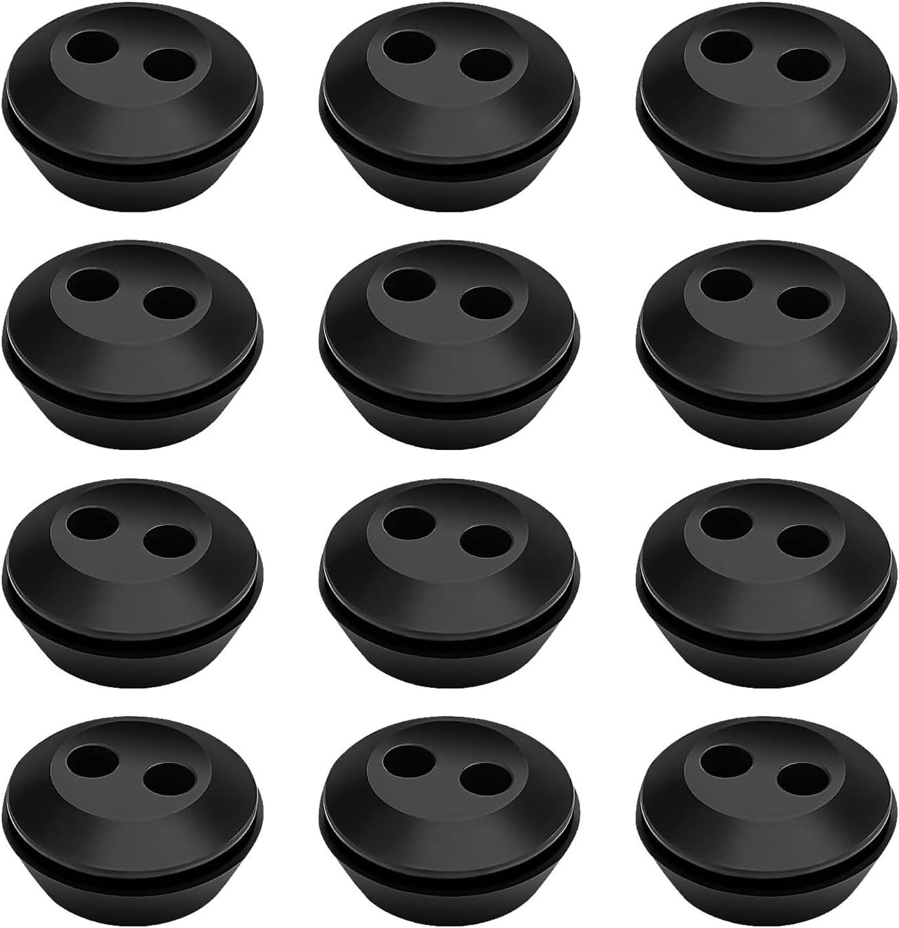 Gummitankdeckel Für Freischneider Und Rasenmäher, 12er-packung, Mit Doppeltem Lochdichtungsring Aus Gummi, Ölbeständig Und Verschleißfest.