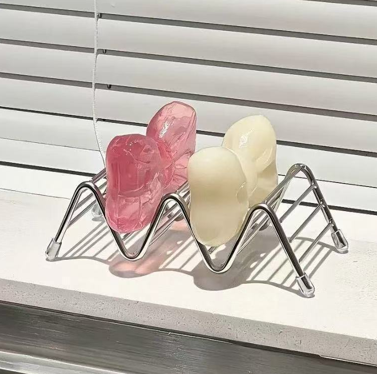 Seifenhalter Aus Edelstahl – Taco-förmiger Halter, W-förmiger Seifenorganizer Fürs Badezimmer, Rostfrei Und Wasserdicht Für Waschbecken Und Arbeitsplatte