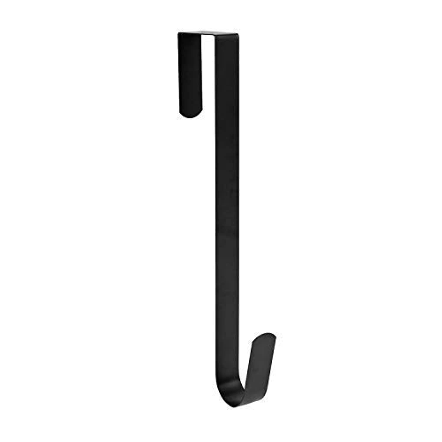 Türkranzhaken Für Die Haustür, 38 Cm, Stabiler Türkranzhaken Aus Stahl, Türhaken (schwarz, 1 Stück)