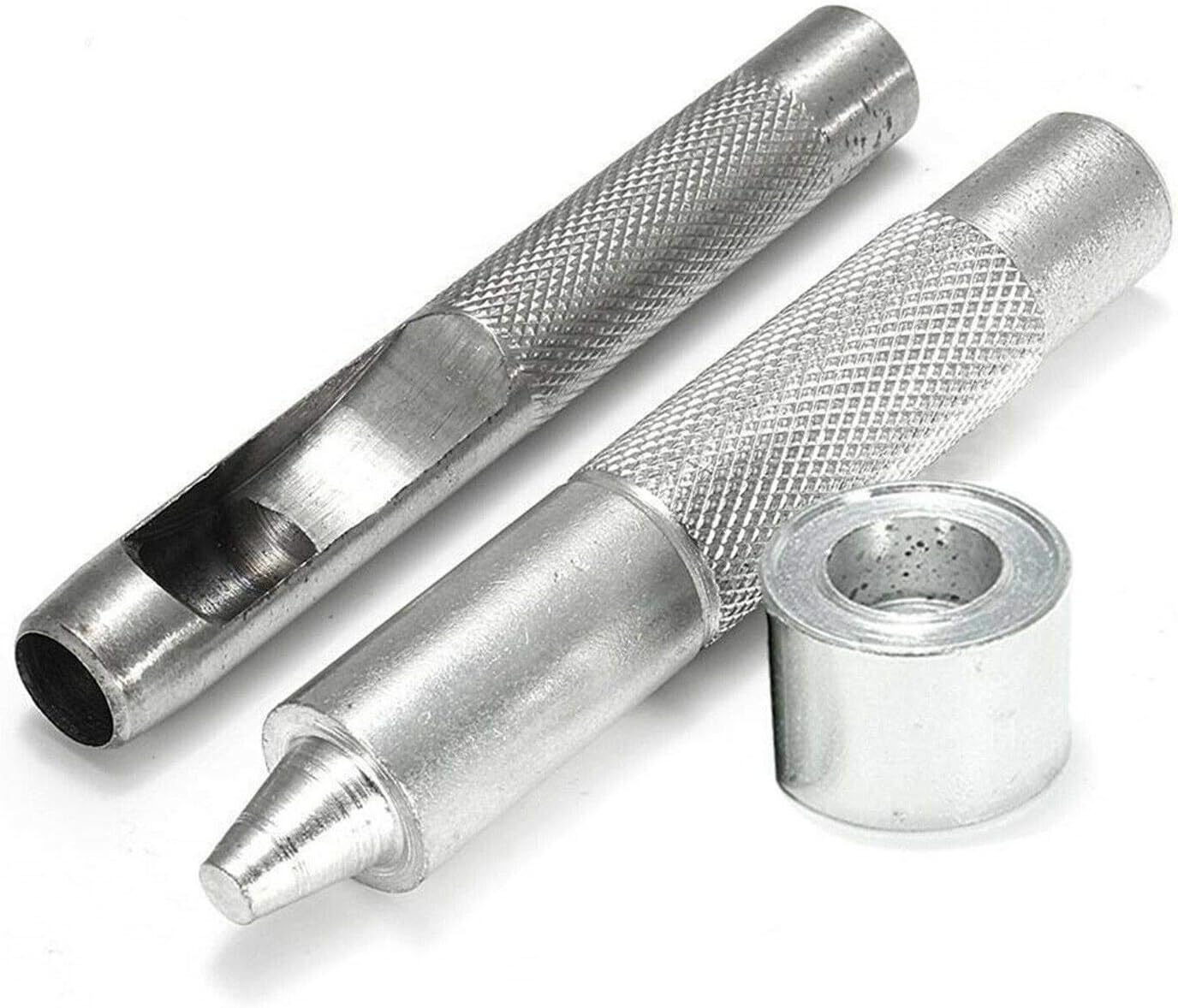 Stahl-befestigungswerkzeug-set Für Leder Und Kleidung, Mit Lochern Und Clips Für Jeans, Jacken, Banner Und Scrapbooks (10 Mm)