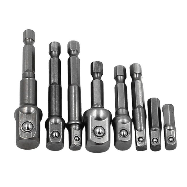 Schraubendreher-, Schraubenschlüssel- Und Bohrer-ersatzset, 8-teiliges Set, Verlängerungsstange Aus Chrom-vanadium-stahl, Sechskant-bohrerset.