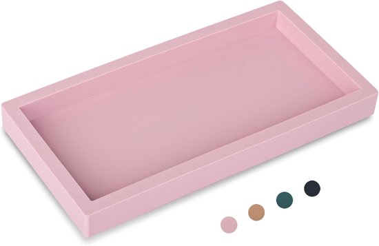 2-teiliges 30x12,5x2 Cm Rosa Silikon-aufbewahrungsregal-set Für Badezimmer-/küchenspülen