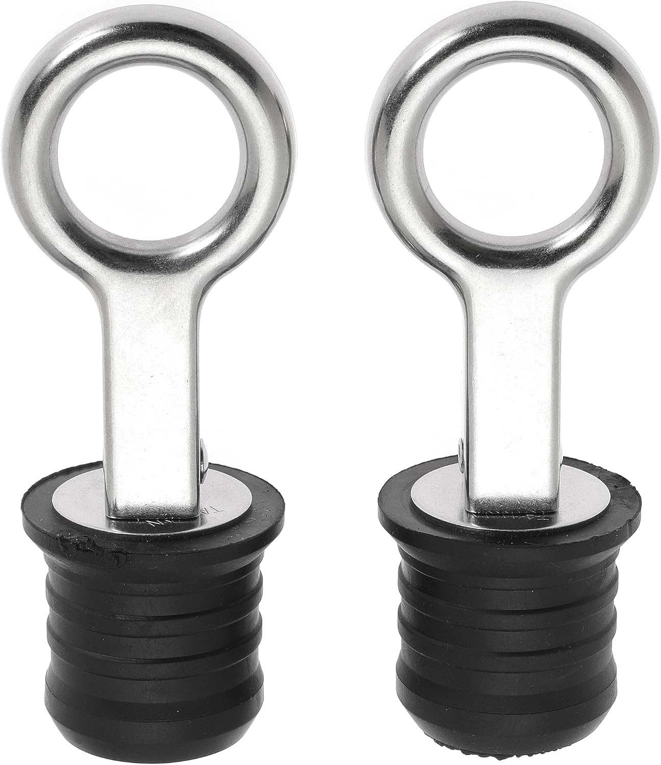 2-teiliger Bootsstopfen Mit Schnappgriff, Bootsablaufstopfen Aus Gummi Mit Griff, Bootsstopfen, Bootszubehör – Edelstahl, 32 Mm