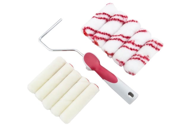 Trendline - Kleinrollerset Lack 11-teilig Lackroller 5xVelourswalzen 5xNylonwalzen