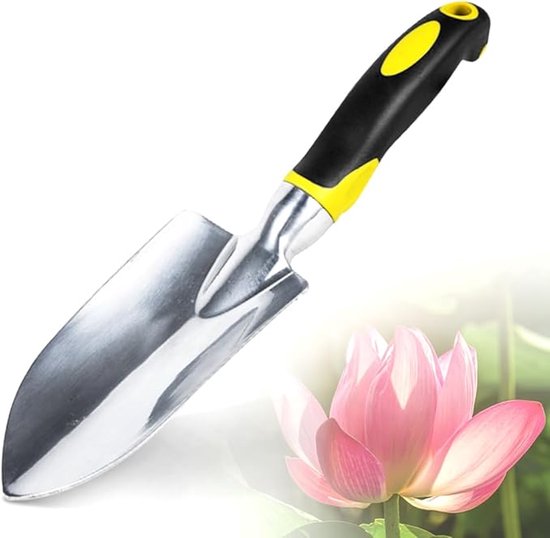 Gelbe Aluminium-gartenschaufel Mit Komfortablem, Rutschfestem Griff – Zum Pflanzen, Jäten, Vielseitiges Werkzeug – Perfektes Gartengeschenk