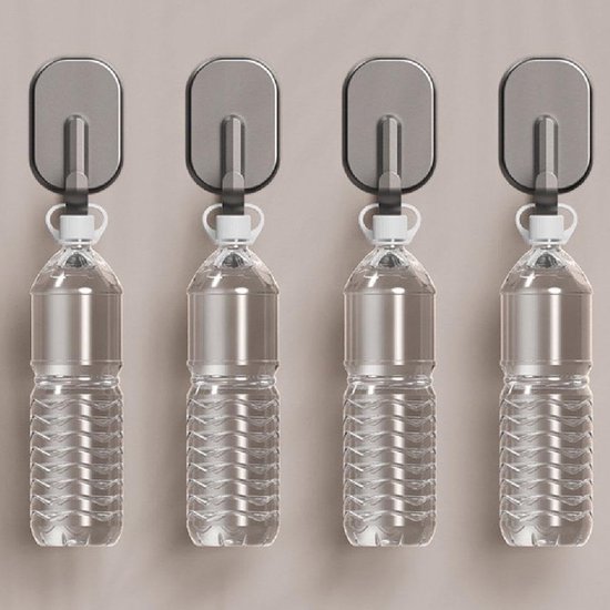 3er-pack Magnethaken – Starke, Drehbare Magnethaken – Mit Magneten – Geeignet Für Kühlschränke, Grills Und Tresore – Schwarz – 6,5 X 3,8 Cm