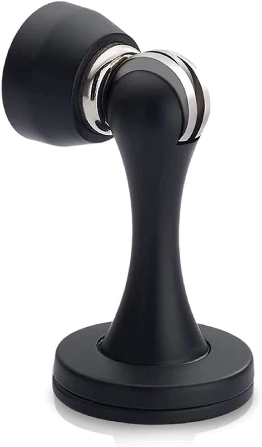 Magnetischer Türstopper, Robuster Türstopper, Hält Türen Offen, Mit Schrauben, Geeignet Zur Wand- Und Bodenmontage, 1 Stück, Mattschwarz.