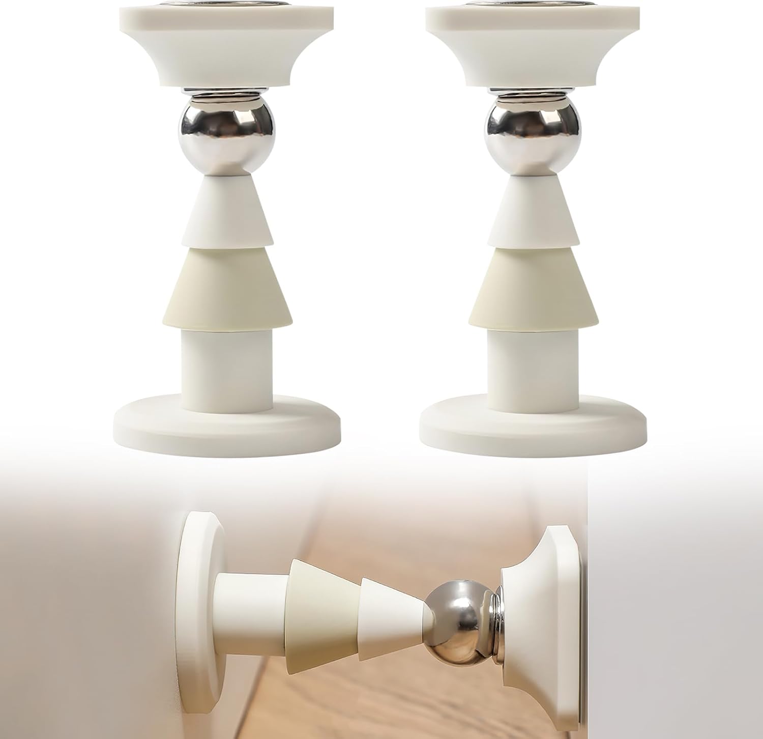 Zwei Magnetische Türstopper, Türstopper Ohne Bohren Zur Vermeidung Von Kollisionen.
