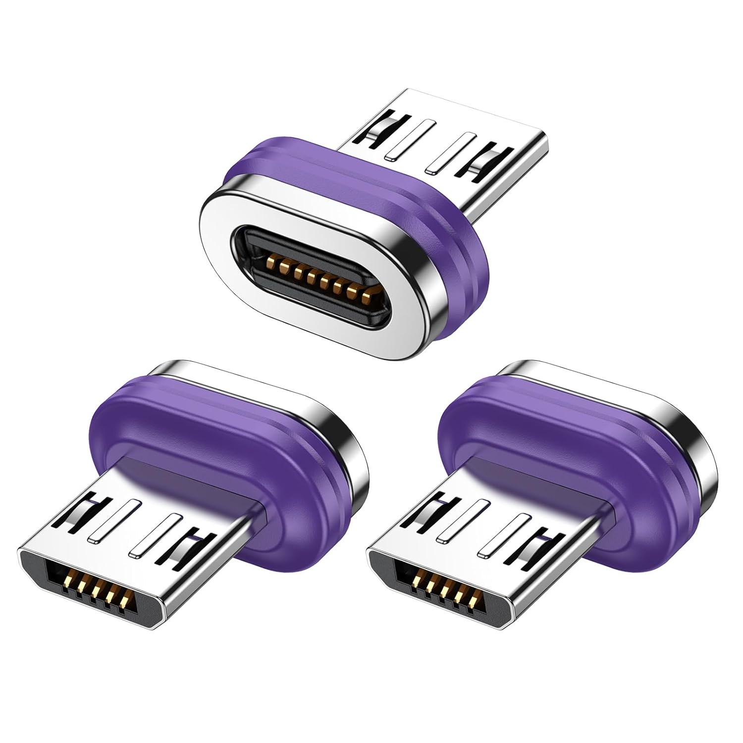 16-poliger Micro-usb-magnetstecker [3 Stück] Magnetadapter 18 W Magnetkopf Staubschutzanschluss Für 16-poliges Ladekabel
