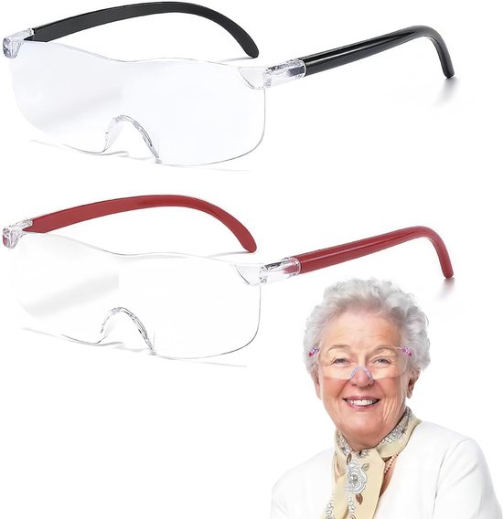 Doppelte Vergrößerungsbrille Für Brillenträger, Tragbar Zum Lesen, Sticken/nähen/bastelprojekte