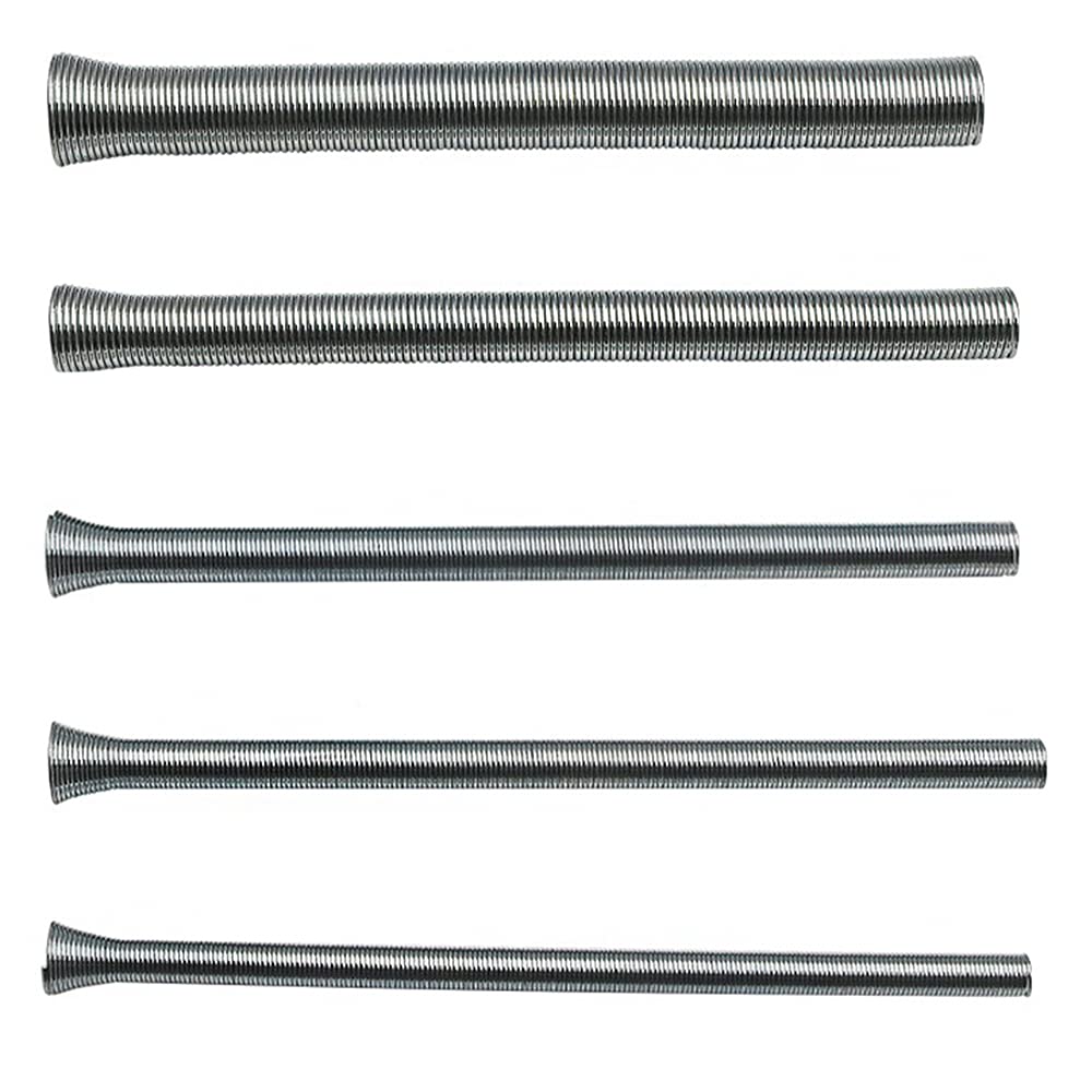 5-teiliges Federrohrbiegeset Für 1/4,5/16,3/8,1/2,5/8 Zoll Rohre, Geeignet Für Kupfer-, Aluminium-, Dünnwandige Und Stahlrohre.