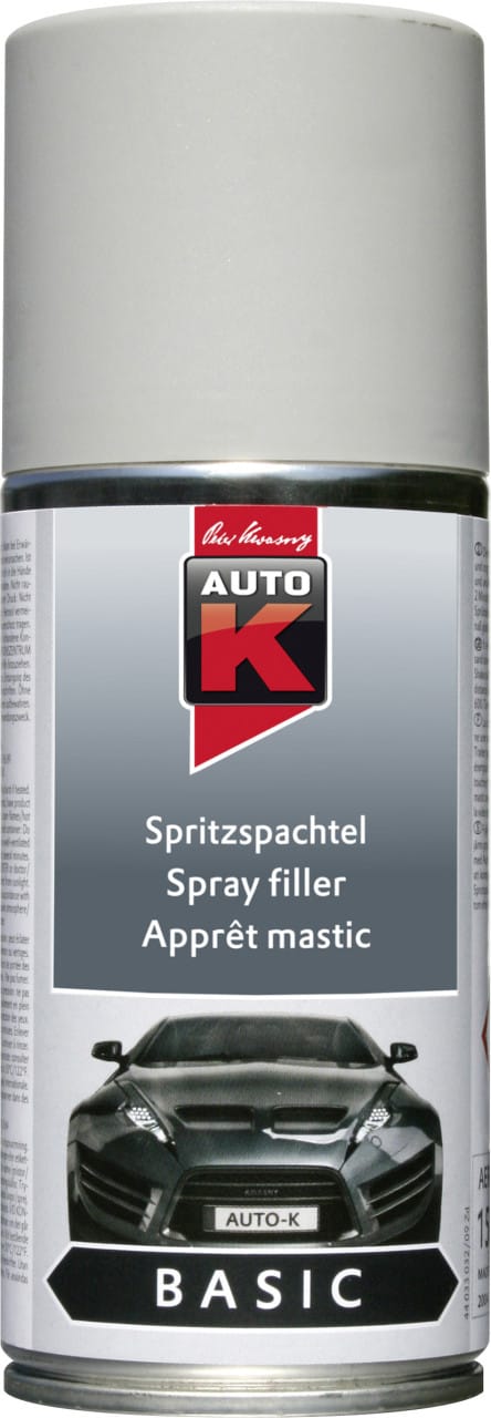 Spritzspachtel Basic grau 150 ml Autolack Spraylack Sprühlack - Auto-k