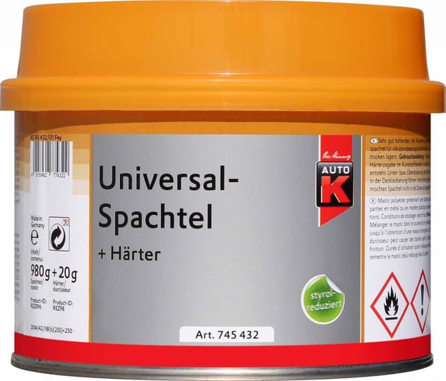Universalspachtel + Härter 1000 g Spachtel Spachtelmasse - Auto-k