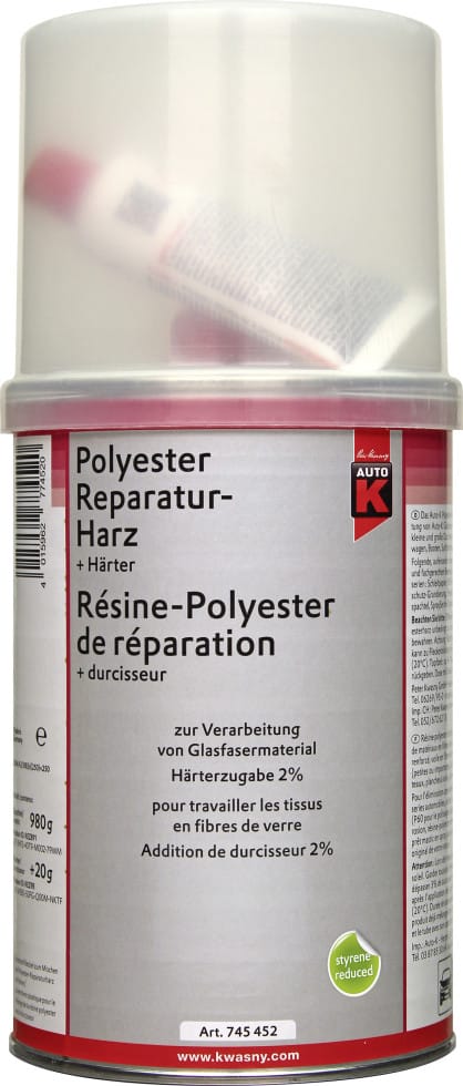 Polyester Reparaturharz + Härter 1000 g Spachtel Spachtelmasse - Auto-k