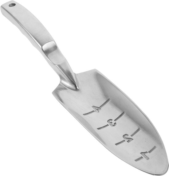 Gartenschaufel – Kleine Gartenschaufel – Zum Umtopfen Von Pflanzen – Leichte Aluminiumlegierung – 27 Cm – Silber