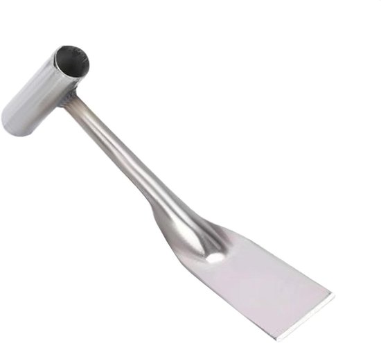 Gartenschaufel Aus Edelstahl – Unkrautjäten Mit Griff – Bodenbearbeitung – Ergonomisches Design – 25 Cm – Metall