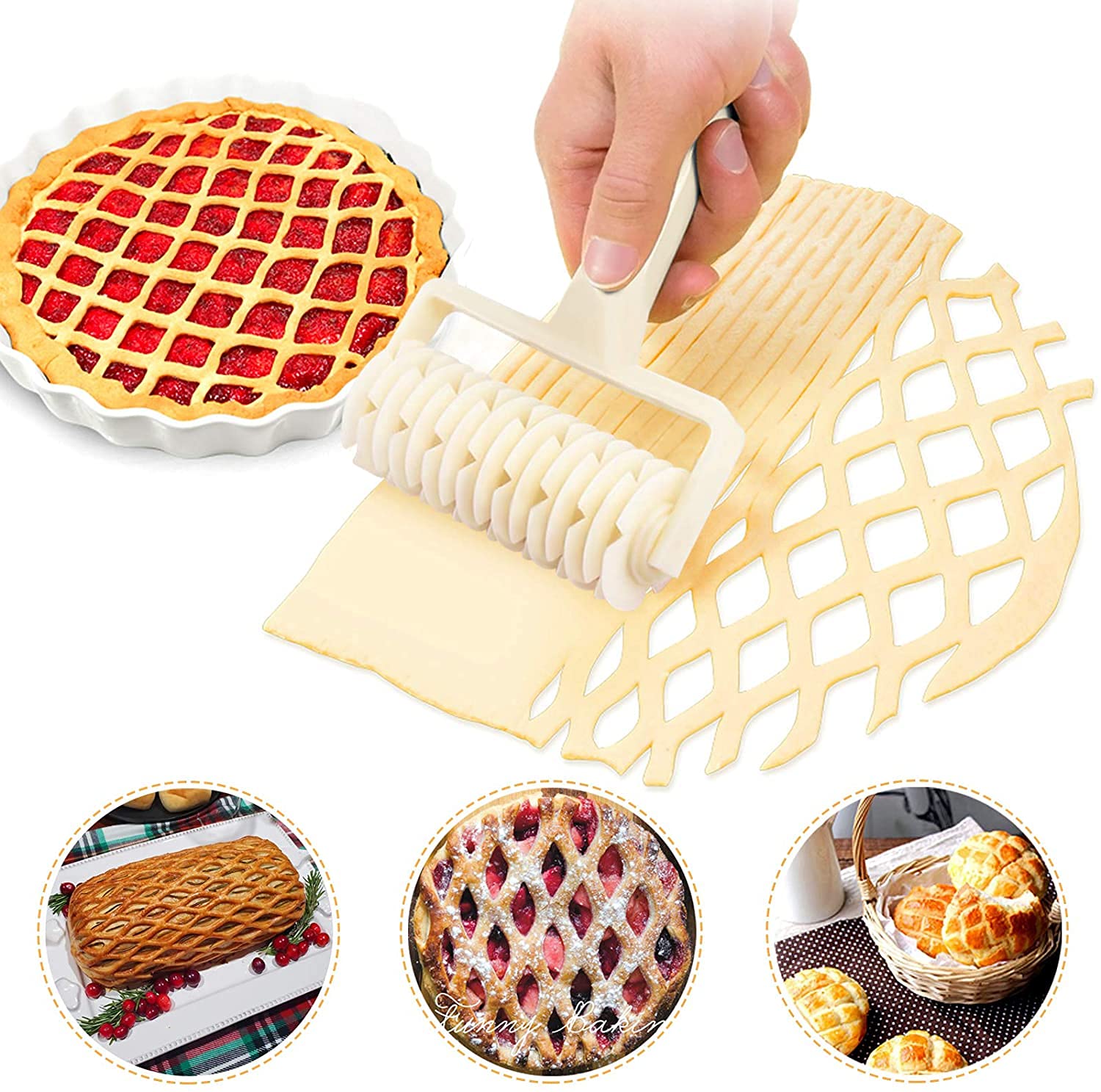 Grillrolle, Kuchen-, Pizza-, Keksteigrolle, Grillrost, Haushaltsbackutensilien (grillrolle Aus Kunststoff)