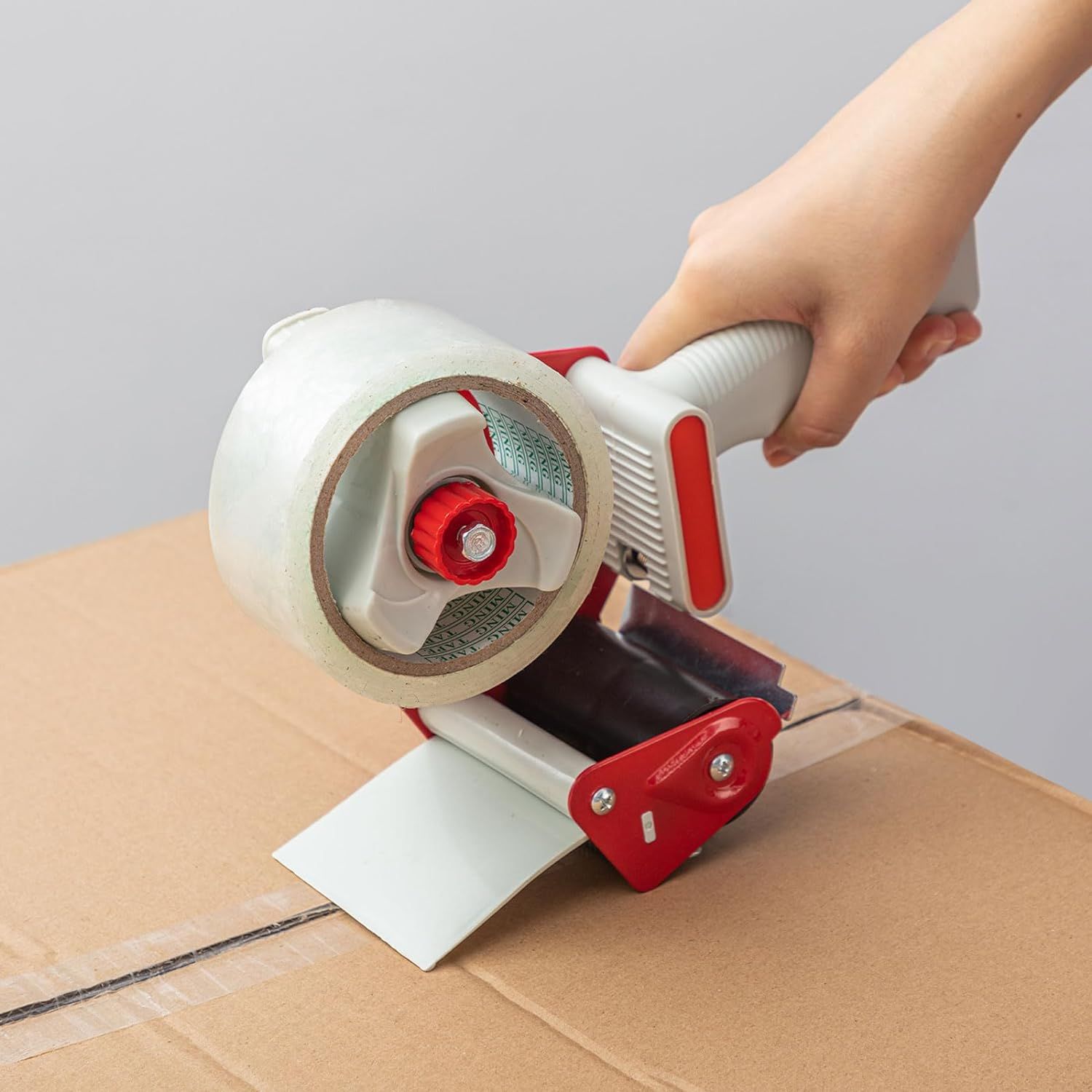 2 Zoll Breite Rote Klebeband-verpackungsmaschine – Großer Express-verpackungsklebebandschneider – Mobile Versiegelungsmaschine Für Transportverpackungen