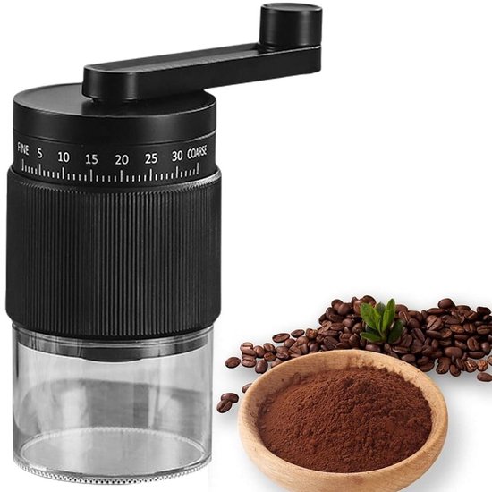 Manuelle Kaffeemühle, Kaffeebohnenmühle, Tragbare Handmühle, Konisches Keramikmesser, Geeignet Für Espresso Und French Press, Einzelpackung, Schwarz