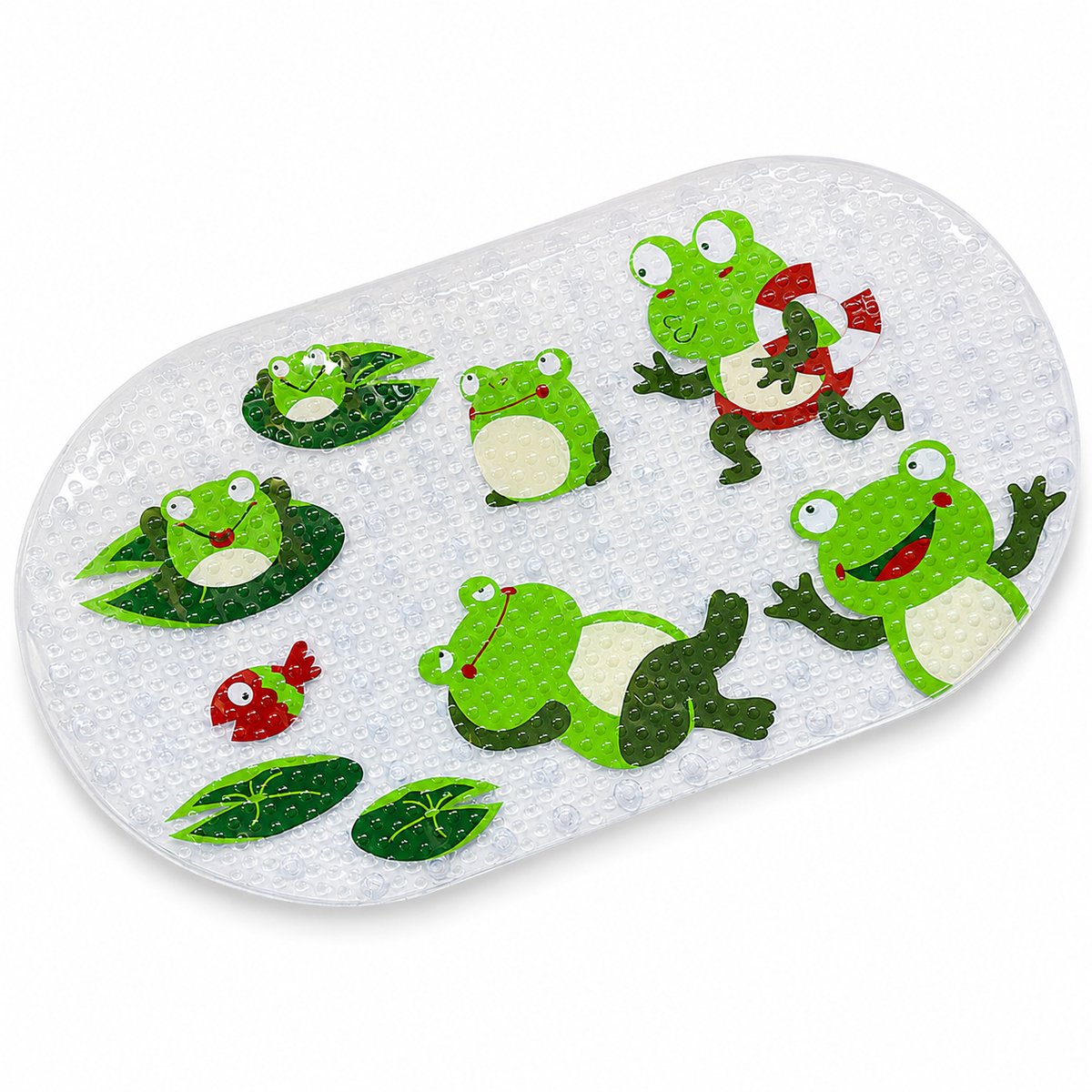 70 X 40 Cm Anti-rutsch-matte Mit Meerestieren – Rutschfeste Badematte Für Kinder – Sichere Babybadematte Mit 144 Saugnäpfen – Schnelltrocknender Gummi