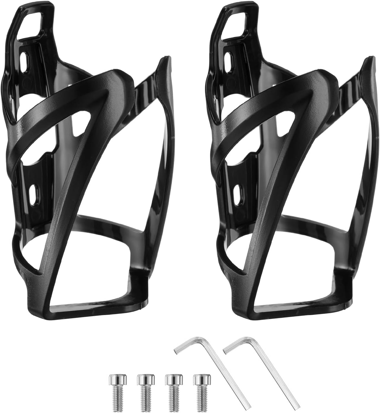Stück - Fahrradflaschenhalter - Universeller Flaschenhalter - Becherhalter Für Rennrad, Mountainbike, Kinderwagen Und Buggy - Schwarz