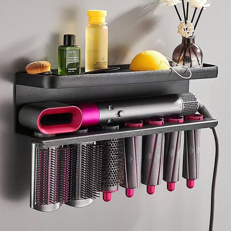 Passend Für Dyson Airwrap – Aufbewahrungsständer/wandhalterung – Haartrocknerhalter – Fürs Badezimmer – Montage Ohne Bohren