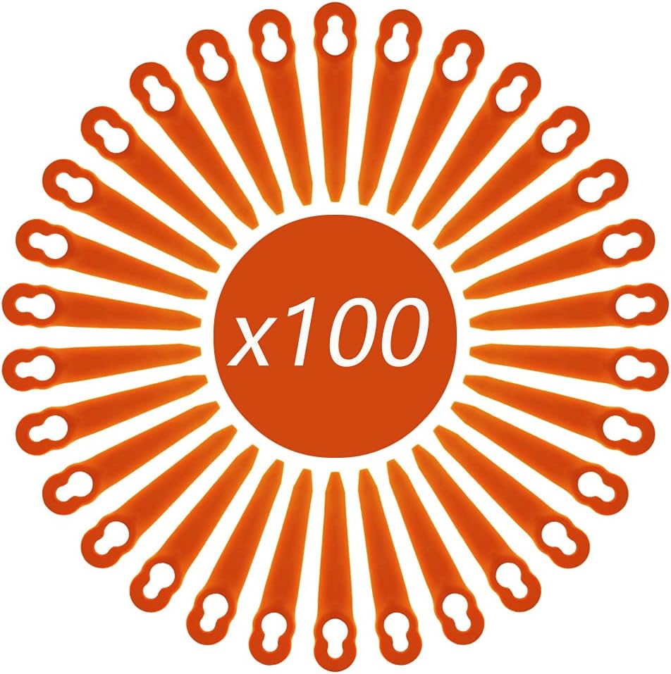100 Ersatzmesser Aus Kunststoff Für Rasenmäher, Rasenmähermesser-zubehör
