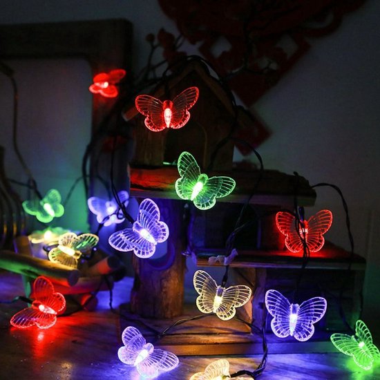 1,5 Meter Lange, Wasserdichte Led-lichterkette In Schmetterlingsform, 10 Leds, Kreative Schlafzimmerdekoration, Lebendig Und Farbenfroh.