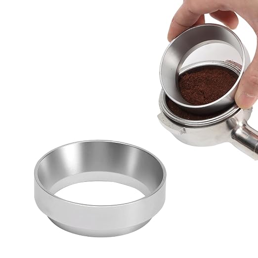 2er-pack Set Mit 51-mm-magnet-dosierringen Und Filterclips Aus Aluminium Für Kaffee
