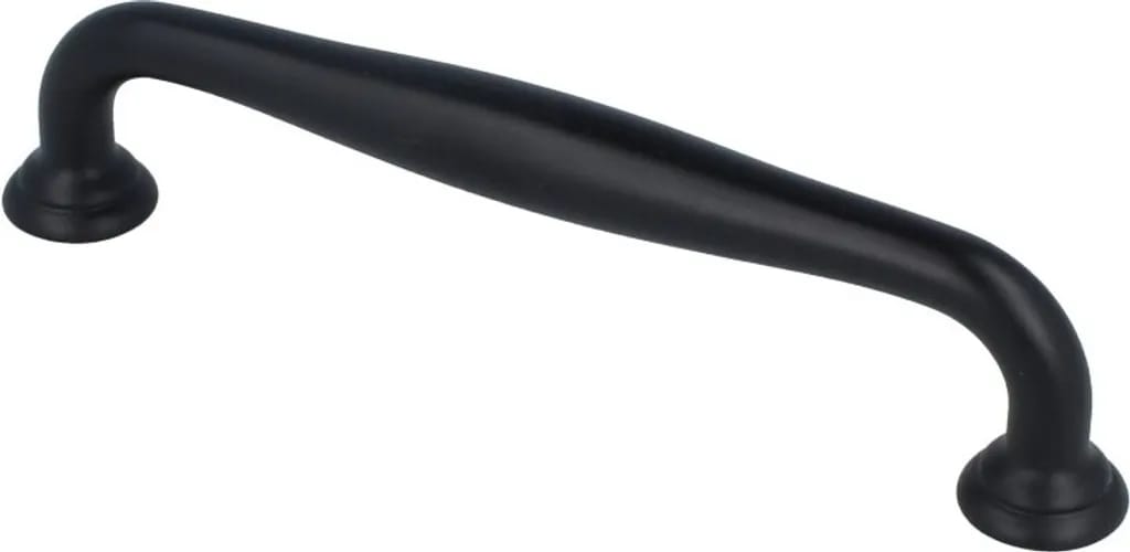 10 Möbelgriffe, Schubladengriffe, Mattschwarz, Schrankgriffe, Türgriffe, 128 Mm