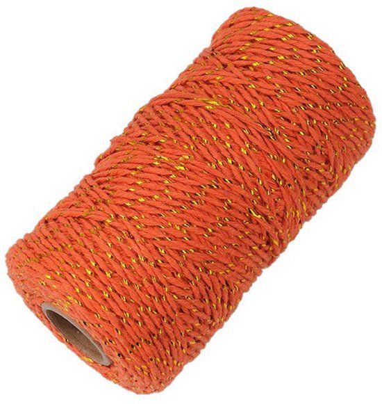 100 Meter 2 Mm Zweifarbiges Baumwollseil, Farbiges Bindegarn Zum Verpacken Von Geschenken Und Für Bastelarbeiten, Grün & Weiß