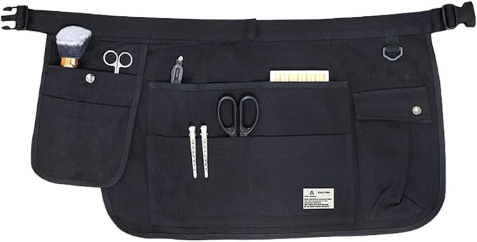 Unisex Werkzeugschürze, Canvas-schürze, Gartenschürze, Kurze Aufbewahrungsschürze, Verstellbarer Gürtel Mit Schnalle, Cfg003