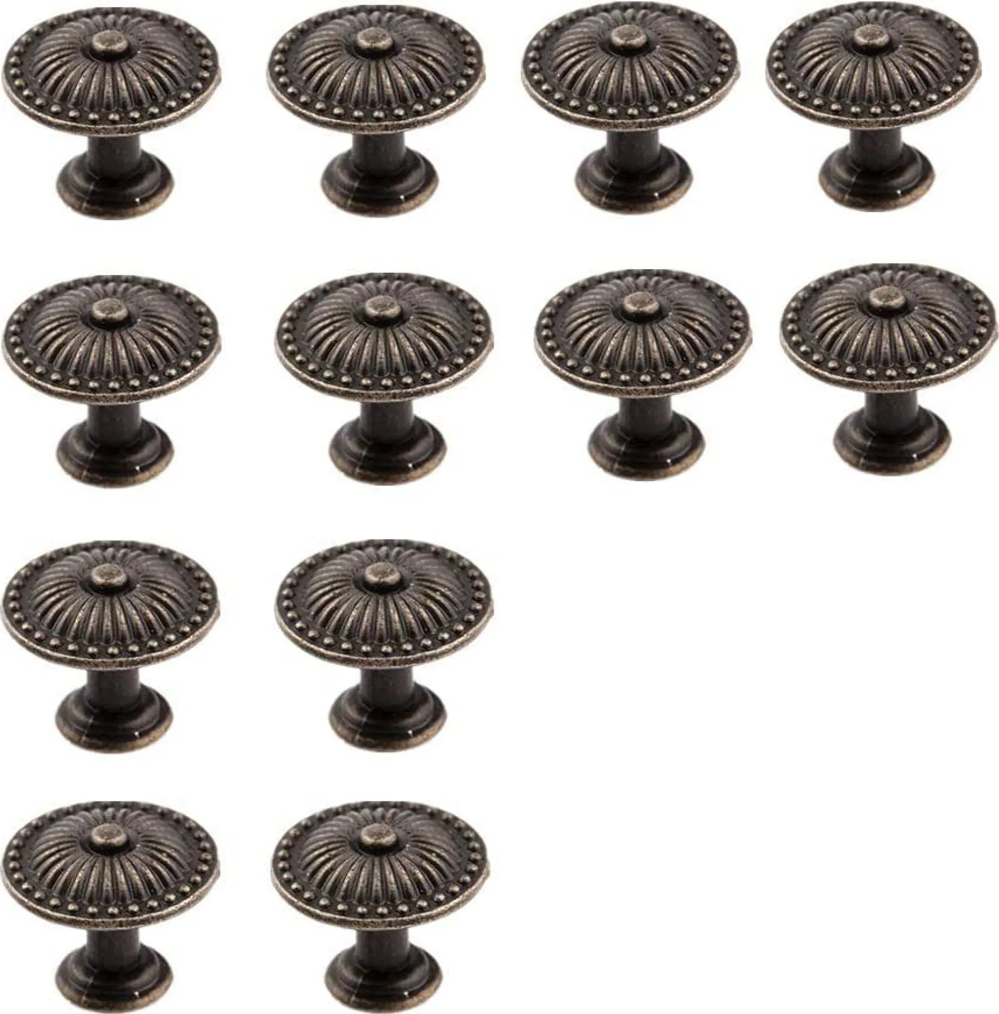 12 Schrankgriffe Im Vintage-stil Aus Bronze Für Schminktische, Schubladen, Möbel, Schranktüren, Inklusive Schrauben Für Küchen
