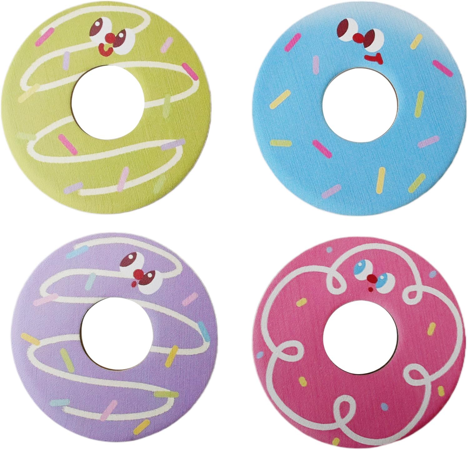 4er-set Runde, Hitzebeständige Donut-untersetzer Aus Holz – Ideal Als Schreibtisch- Oder Tischschutz