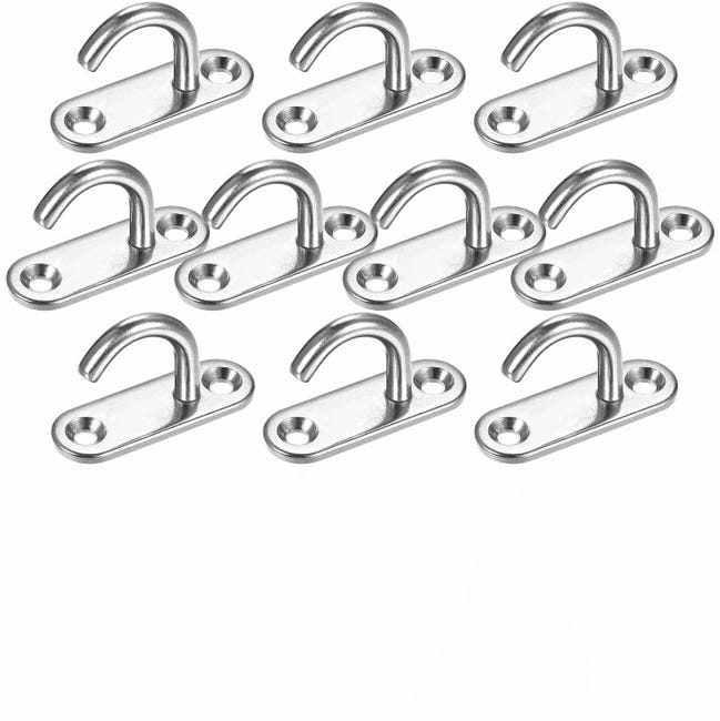 10er-packung Edelstahlhaken, Deckenhaken, Edelstahlhalterungen