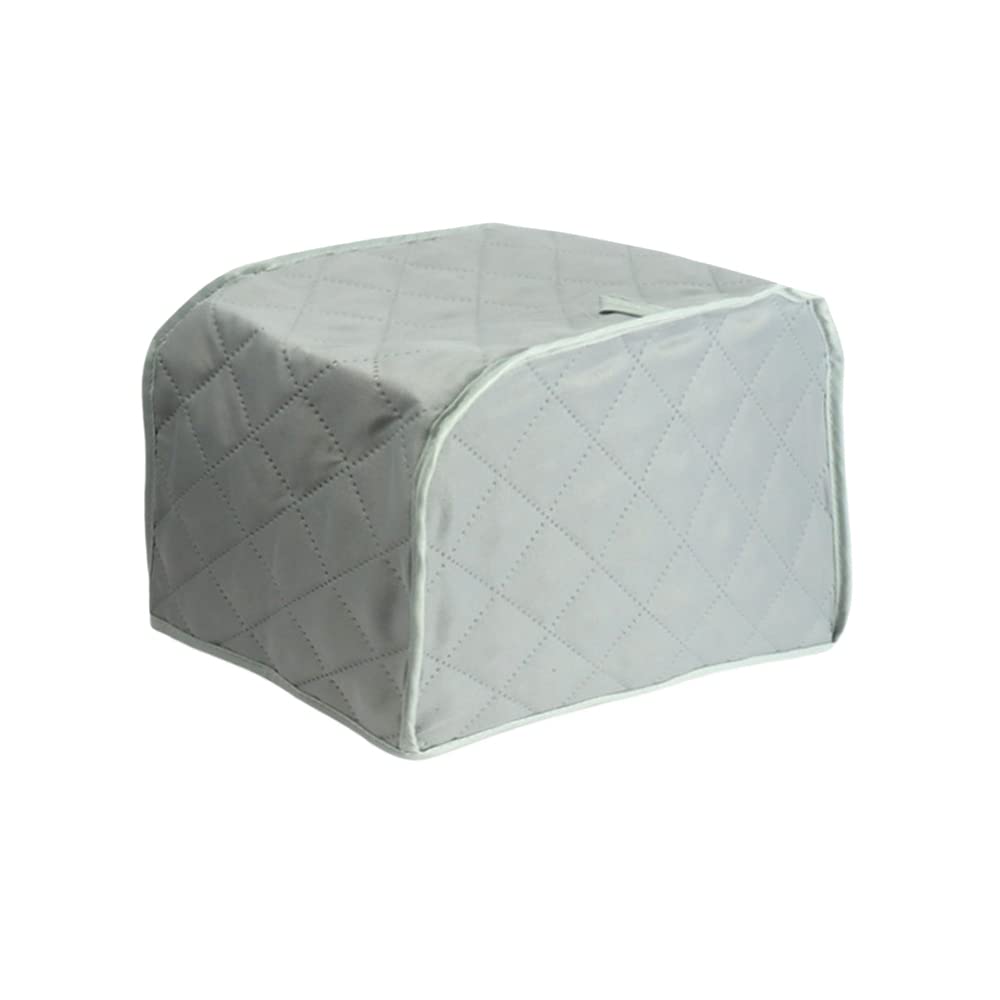 Küchentoaster Mit Vier Staubschutzhüllen, Stoffbezogen, Fingerabdruckresistent Und Abwaschbar (13 X 10,6 X 8,5 Zoll, Grau).