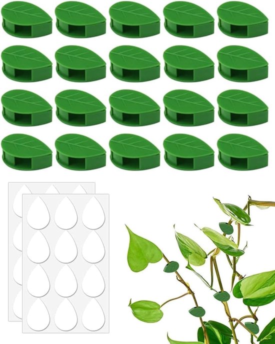40 Pflanzenclips, Wandpflanzenstützclips, Befestigungsclips Für Kletterpflanzen, Gartenpflanzen Und Stängel An Der Wand.